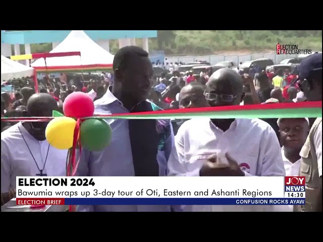 ⁣Election 2024: Dr. Bawumia wraps up 3-day tour of Oti, Eastern and Ashanti Regions. #ElectionHQ