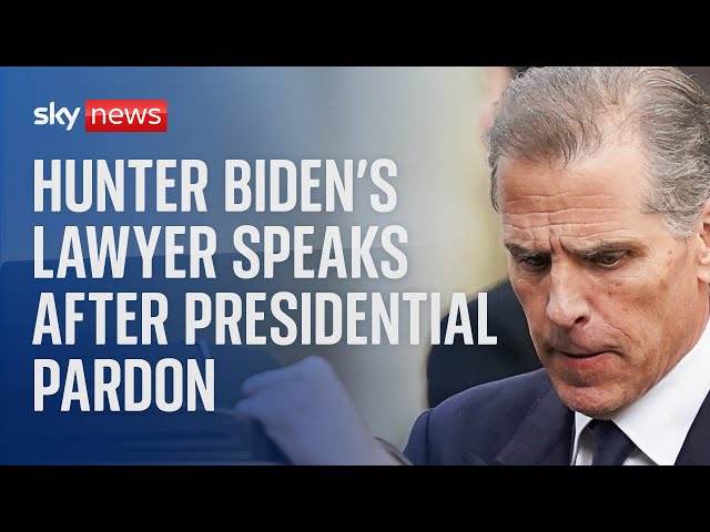 ⁣Watch live: Hunter Biden's lawyer speaks to the press after his presidential pardon