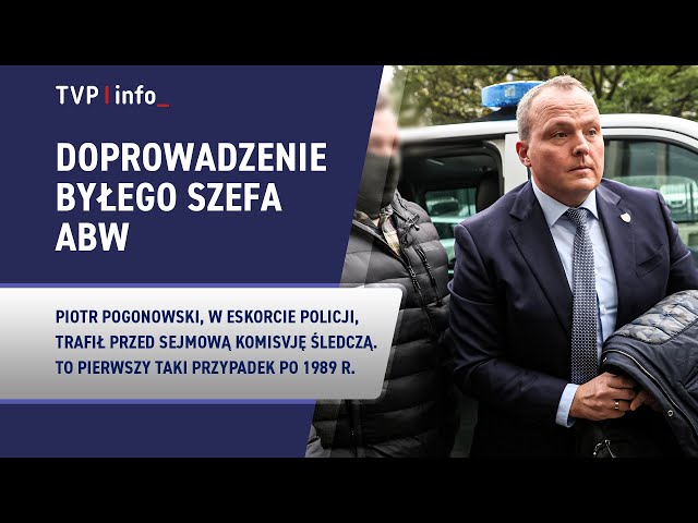 ⁣Pogonowski przed komisją śledczą. Były szef ABW doprowadzony przez policję