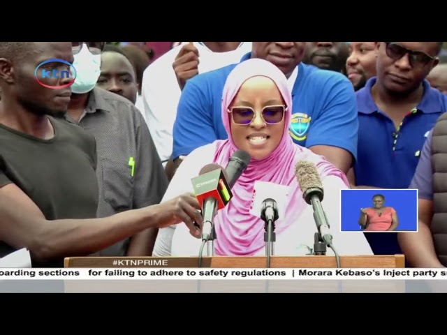 ⁣Kenyatta University Teaching & Referral Hospital staff stage protests over scrapped medical cove