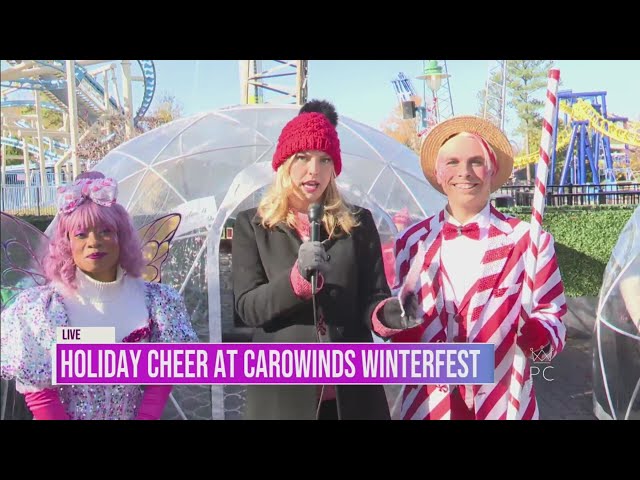 ⁣Holiday Cheer at Carowinds Winterfest