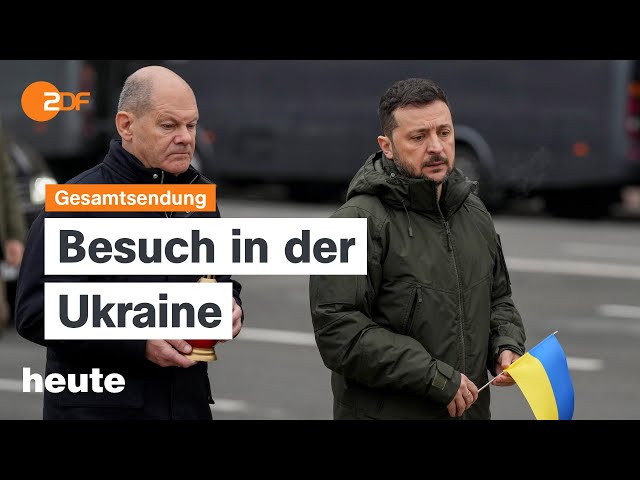 ⁣heute 19:00 Uhr vom 02.12.2024 Scholz besucht Kiew, Warnstreiks bei VW, Rechtsruck in Rumänien