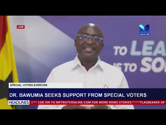 ⁣Dr. Bawumia seeks support from special voters