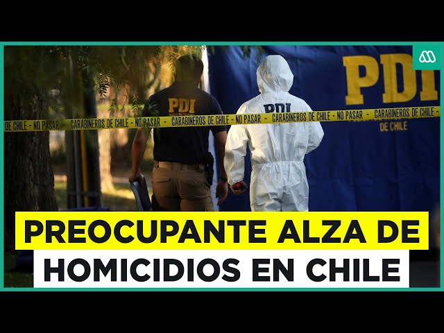 ⁣Preocupante aumento de la cifra de homicidios en Chile