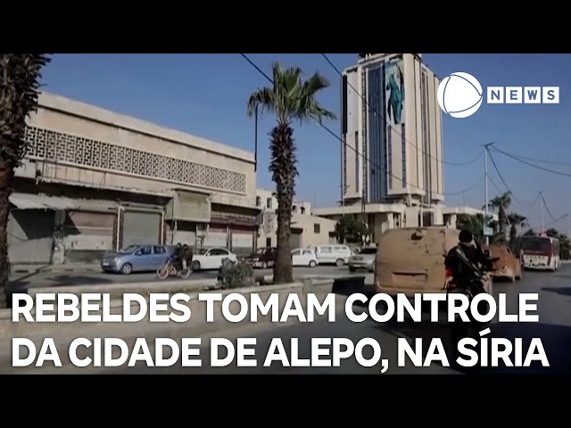 ⁣Rebeldes tomam controle de Alepo, segunda maior cidade da Síria