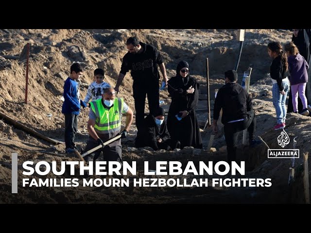 ⁣Families mourn Hezbollah fighters in southern Lebanon as ceasefire with Israel faces challenges