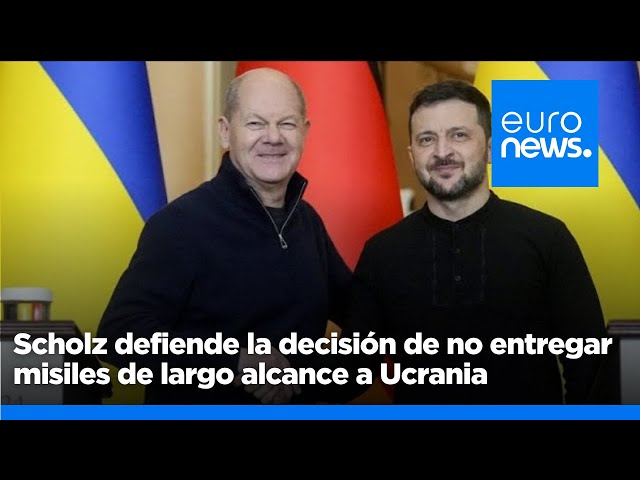 ⁣Scholz defiende la decisión de no entregar misiles de largo alcance a Ucrania