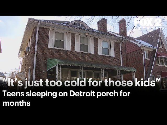 ⁣Detroit teens have been living on porch for months