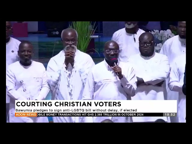 ⁣Bawumia pledges to sign anti LGBTQ bill without delay, if elected - Adom TV Evening News (12-02-24)