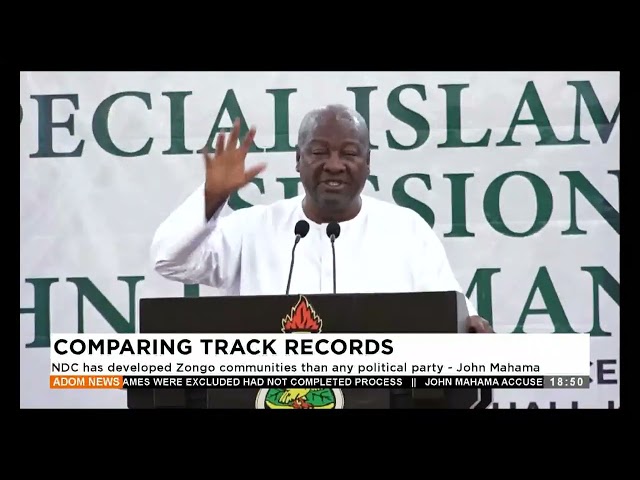 ⁣NDC has developed Zongo communities than any political party  - John Mahama  (12-02-24)