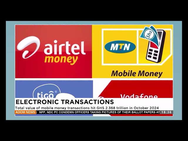 ⁣Total value of mobile money transactions hit 2 368 trillion in October 2024 -  (12-02-24)