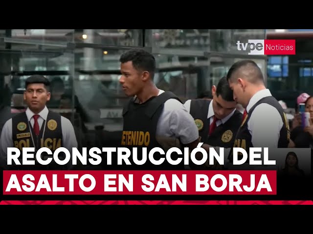 ⁣Reconstruyen asalto donde policía Pablo Baltazar resultó herido de bala en el rostro en San Borja