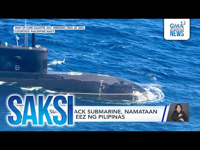 ⁣Russian attack submarine, namataan sa loob ng EEZ ng Pilipinas | Saksi