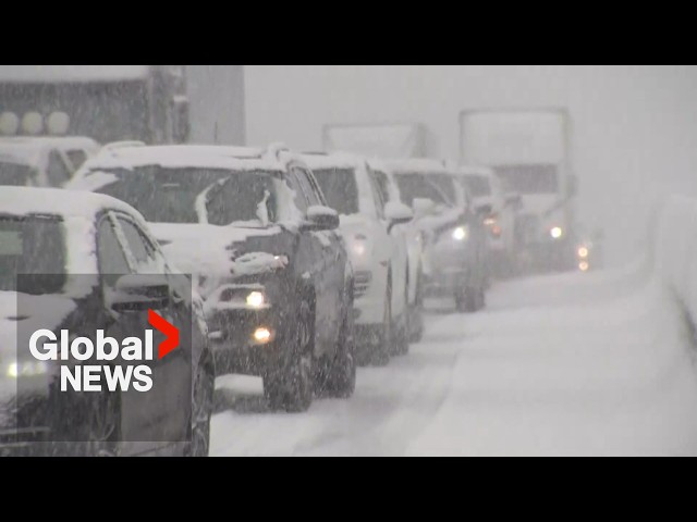 ⁣Ontario storm: Cottage country still digging out of massive snowfall