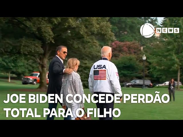 ⁣Joe Biden concede perdão presidencial ao próprio filho