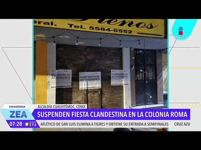 ⁣Suspenden fiesta clandestina en la colonia Roma, CDMX | Noticias con Francisco Zea