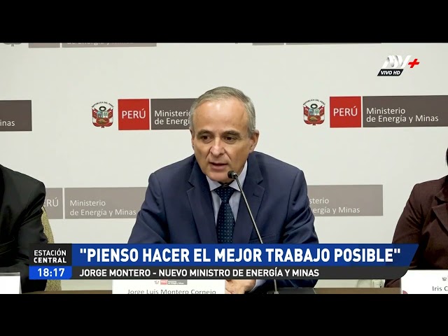 ⁣Jorge Montero como nuevo ministro de Energía y Minas: "Pienso hacer el mejor trabajo posible&qu