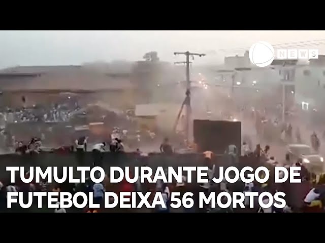 ⁣Tumulto durante jogo de futebol deixa 56 mortos na Guiné