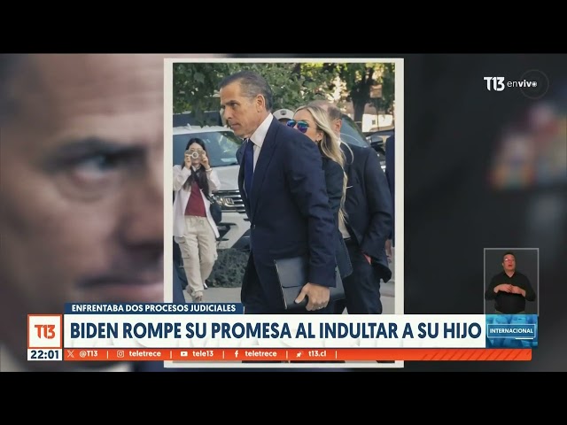 ⁣Joe Biden rompe promesa al indultar a su hijo: enfrentaba dos procesos judiciales