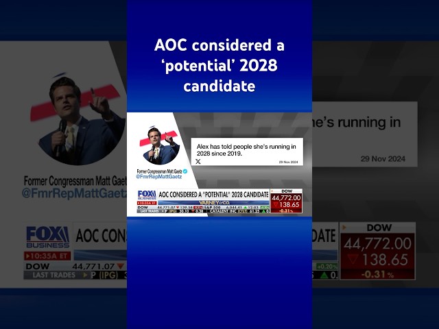 New speculation: AOC reportedly among 2028 Democratic contenders for president #shorts