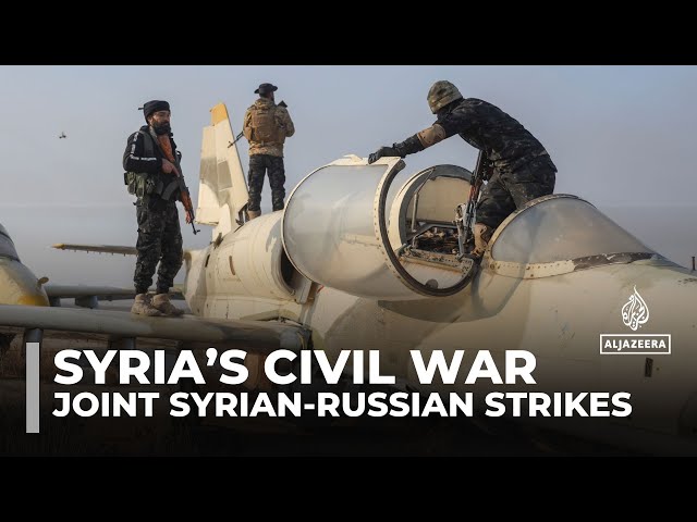 ⁣Russian-Syrian air strikes intensify to slow advance of opposition fighters