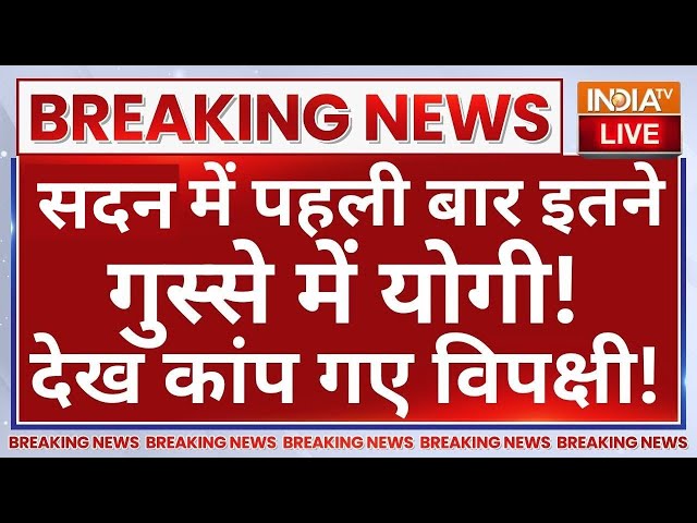 ⁣CM Yogi vs Akhilesh Yadav Vidhan Sabha LIVE: सदन में पहली बार इतने गुस्से में योगी! कांप गए विपक्षी!