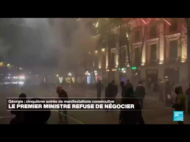 Malgré la répression policière, des milliers de manifestants pro-UE en Géorgie • FRANCE 24