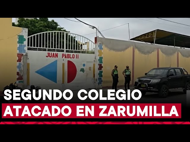 ⁣Piura: colegio privado atacado con explosivos es extorsionado con S/20 000 en Zarumilla