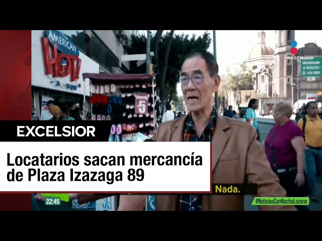 ⁣Comerciantes de Izazaga 89 bloquean calles exigiendo seguir trabajando