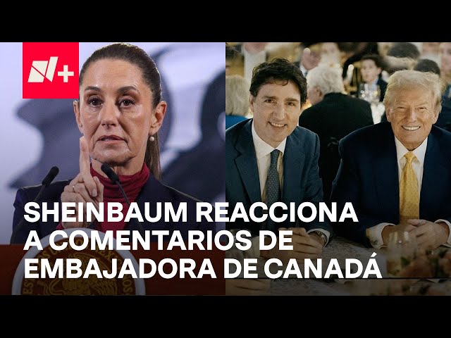 ⁣Presidenta Sheinbaum responde a declaraciones de embajadora de Canadá en EUA - En Punto