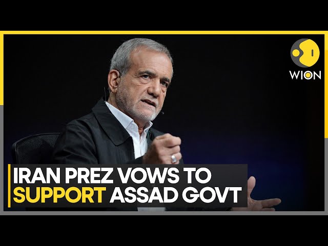 ⁣Syria Rebels: Iran President Pezeshkian Vows To Support Assad Government | World News