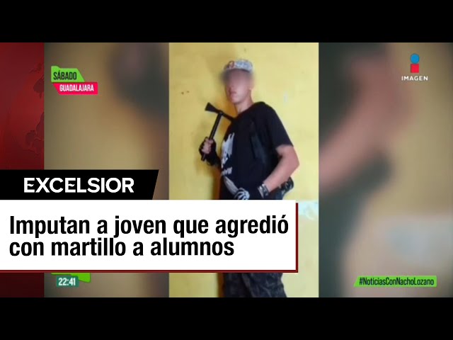 ⁣Estudiante ataca con un martillo a compañeros de preparatoria en Guadalajara