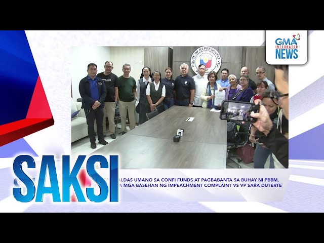 ⁣Saksi: (Recap) Pagwawaldas umano sa confi funds at pagbabanta sa buhay ni PBBM...