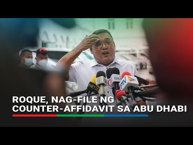 ⁣Harry Roque, nagsampa ng counter-affidavit sa kasong human trafficking