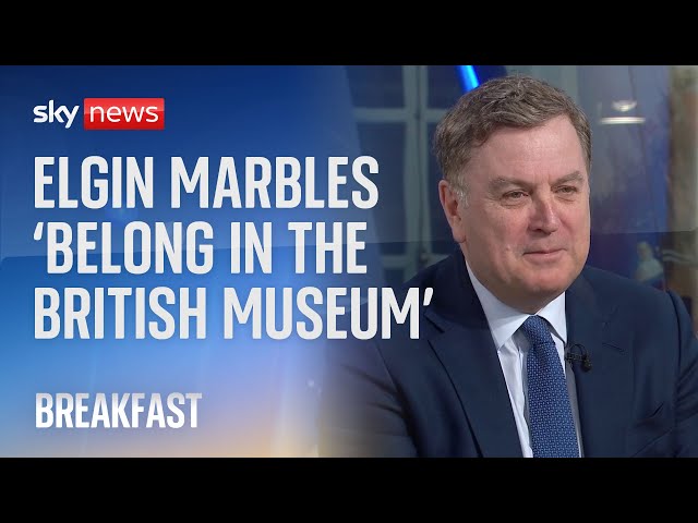 Elgin Marbles 'belong in British Museum', says Tory frontbencher Mel Stride