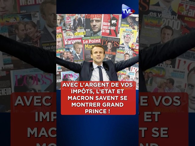 ⁣Avec l'argent de VOS impôts, l'Etat et #Macron savent se montrer grand prince ! #Macrondem