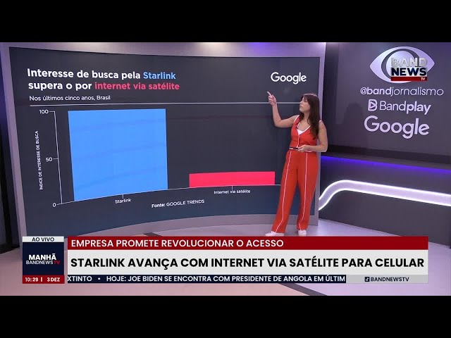 Starlink avança com internet via satélite para celular