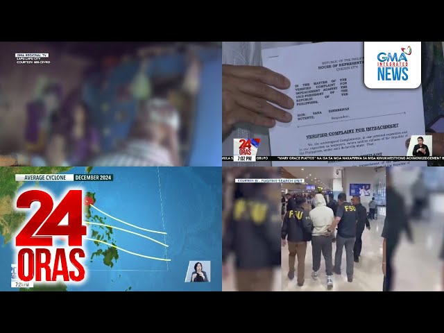 ⁣24 Oras: (Part 2) Bagong impeachment complaint vs VP Sara nakatakdang ihain; 1-buwang..., atbp.