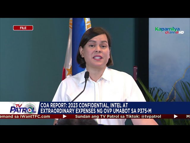 ⁣COA: OVP gumastos ng P375-M sa 'confidential expenses' noong 2023