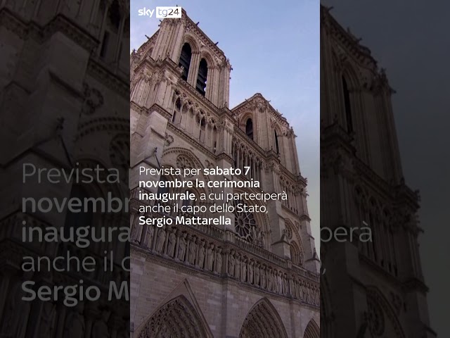 ⁣Parigi, sabato 7 dicembre riapre Notre-Dame