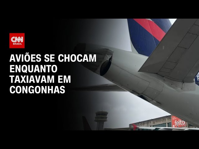 Aviões se chocam enquanto taxiavam em Congonhas | LIVE CNN