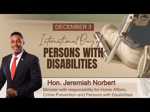 ⁣Hon. Jeremiah Norbert on International Day of Persons With Disabilities