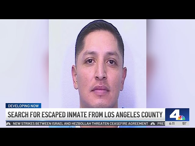 ⁣Search for escaped inmate form LA County