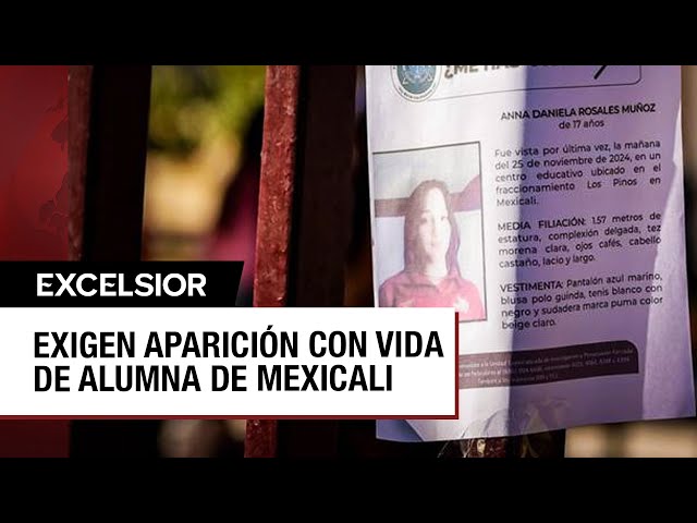 ⁣Buscan a Anna Daniela, estudiante desaparecida en Mexicali