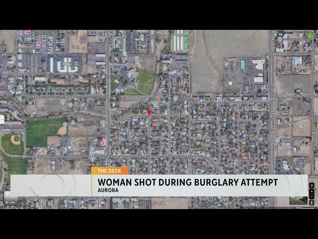 ⁣Woman shot during burglary attempt in Aurora