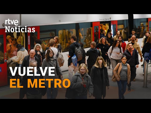 ⁣DANA: El METRO de VALENCIA reabre PARTE de sus líneas con un SERVICIO adaptado a las CIRCUNSTANCIAS