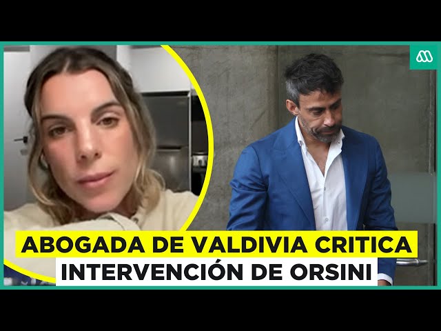 ⁣Abogada de Jorge Valdivia critica intervención de Maite Orsini