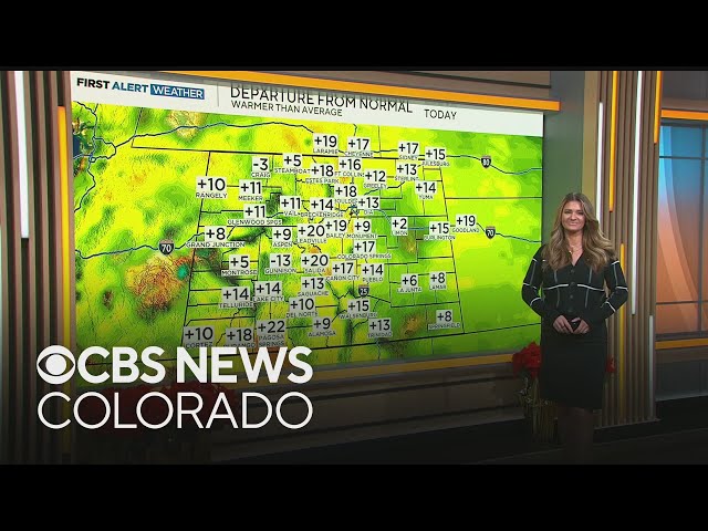 ⁣Above average across Colorado with highs in the 60s for the Denver metro