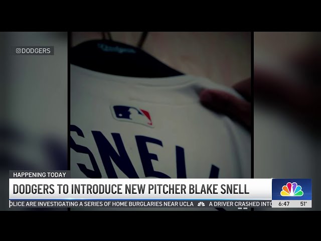 ⁣Dodgers to introduce new pitcher Blake Snell