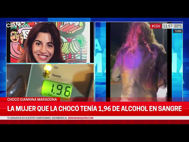 ⁣CHOCARON la CAMIONETA de GIANINNA MARADONA: LA MUJER que la IMPACTÓ TENÍA 1,92 de ALCOHOL en SANGRE